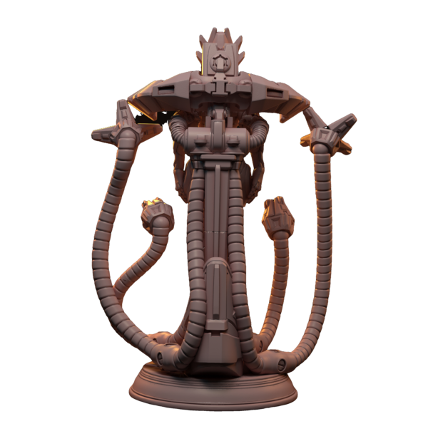 cyber woman with robotic arms