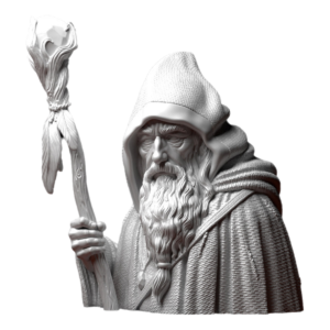 wizard holding staff
