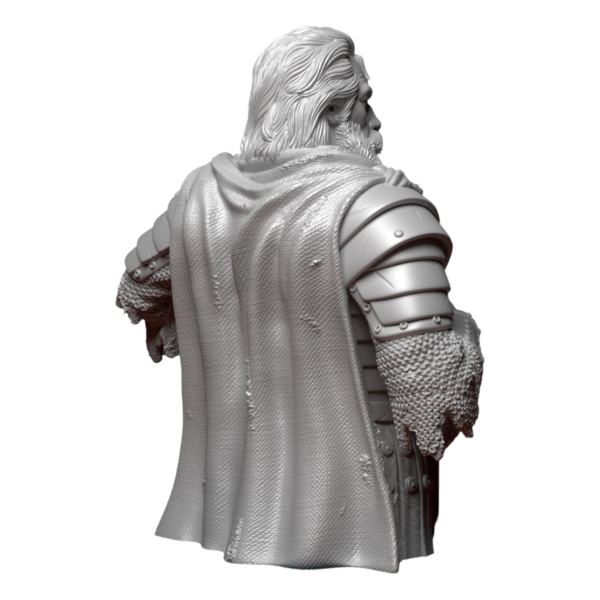knight holding helmet