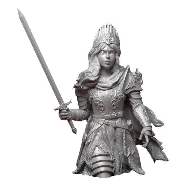 queen holding sword