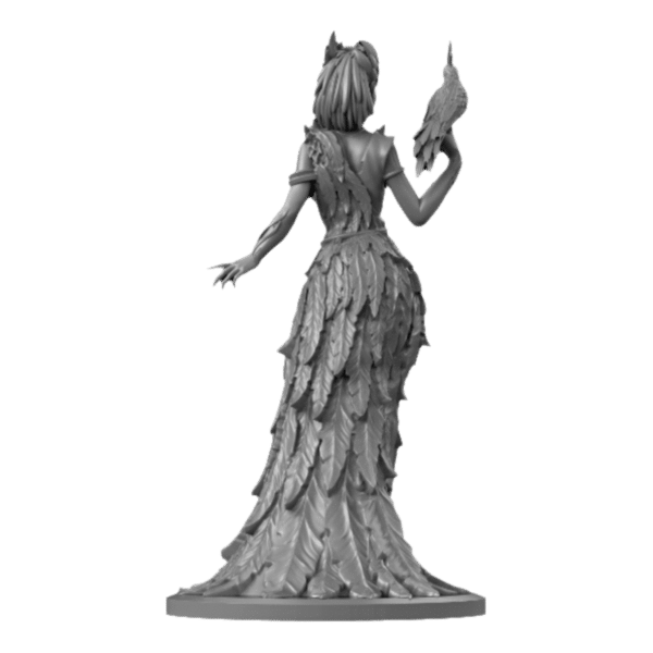 wooden elf with bird from badk